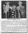 Meredith News Clip, 1969, Lyon family with big catch of bass. Every year the paper would contact us for pictures of one of our catches which, they told us, were good for tourism. We did our bit to help!