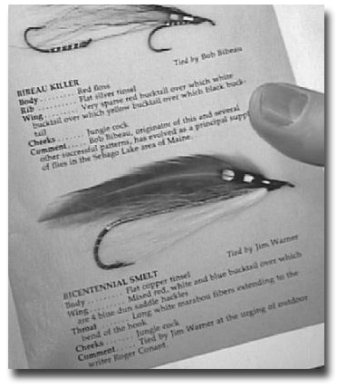 Jim Warner created this Bicentennial Smelt at the urging of outdoor writer, Roger Conant.