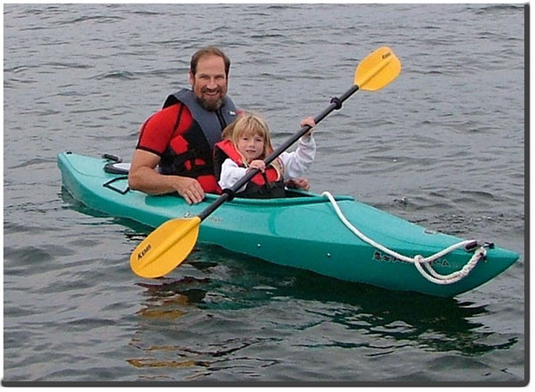 Kayak on Lake Winnipesaukee