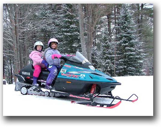 Snowmobiling Lake Winnipesaukee