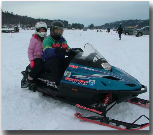 Snowmobiling Lake Winnipesaukee