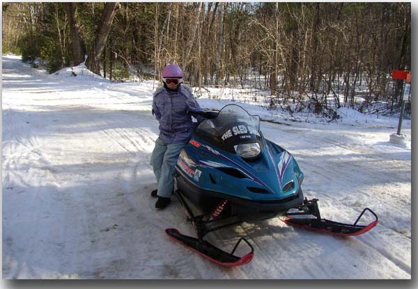 Snowmobiling Lake Winnipesaukee